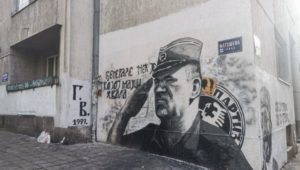 HULIGANI PONOVO U AKCIJI: Prekrečili mural Ratku Mladiću