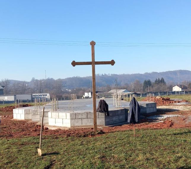 NOVI GRAD: Počela izgradnja hrama Srpske pravoslavne crkve u Poljavnicama