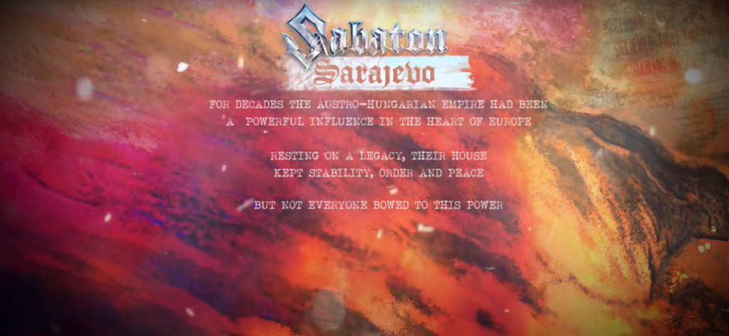 „ТО ЈЕ РАТ КОЈИ ЋЕ ОКОНЧАТИ СВЕ РАТОВЕ“: Шведски бенд Сабатон подсјетио на револиционарски подвиг Гаврила Принципа (ВИДЕО)