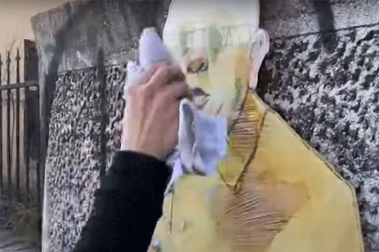 VANDALIZAM U BEOGRADU: Osknavljen mural Branku Ćopiću