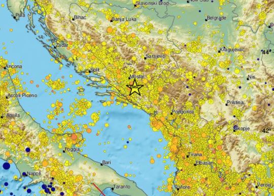 SVI SE SJEĆAJU RAZARANJA BANJALUKE: Objavljena mapa svih zemljotresa na Balkanu (FOTO)