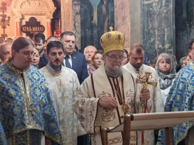 DODIK NA SVESRPSKOM SABORU U KRUŠEDOLU: Obilježavanje godišnjice stradanja i progona krajiških Srba