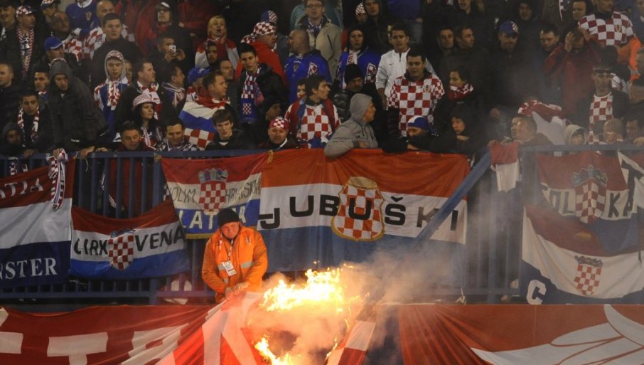 УСТАШКИ ПИР НА ТРИБИНАМА: Скандал на утакмици Динамо Загреб – Шибеник (ВИДЕО)