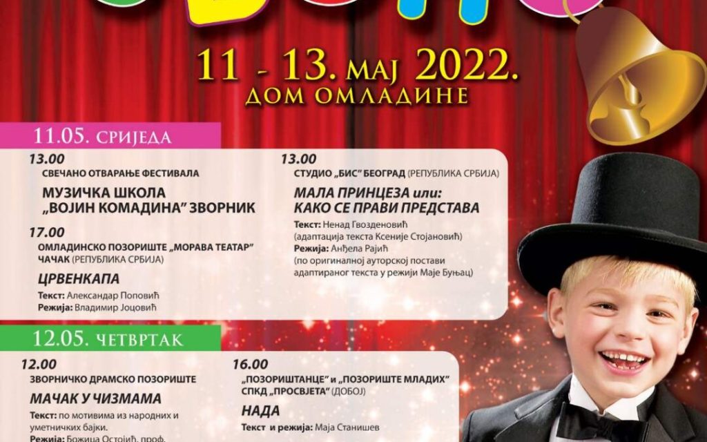 „МАЛА ПРИНЦЕЗА“ ЗА ПОЧЕТАК: Почео Међународни фестивал  дjечијег позоришта у Зворнику
