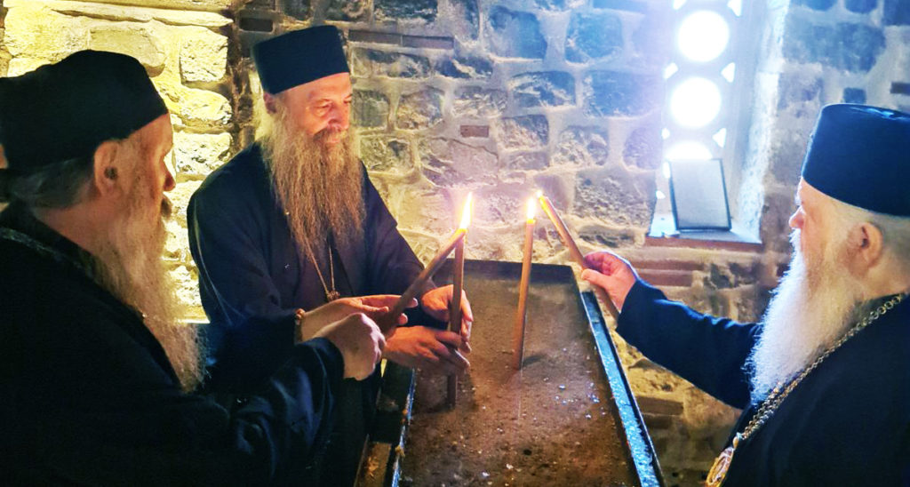 НА ПОЗИВ МАКЕДОНСКЕ ЦРКВЕ: Патријарх Порфирије обишао православне светиње у Охриду