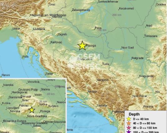 ЗАТРЕСЛА СЕ КРАЈИНА: Епицентар земљотреса 10 километара од Бањалуке