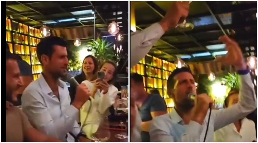 „MOŽE I U ZVIJEZDE GRANDA“ Đoković nakon dočeka zapjevao kultni hit Tome Zdravkovića (VIDEO)
