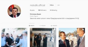 „RADUJE ME ŠTO ĆEMO RAZMIJENITI MIŠLJENJA“: Dodik otvorio nalog na „Instagramu“