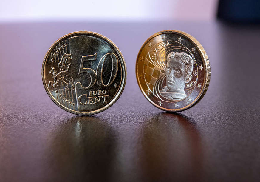 НА 50 ЦЕНТИ ЛИК НИКОЛЕ ТЕСЛЕ: Прва фотографија хрватске кованице евра