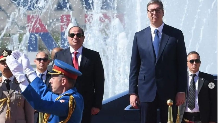 АЛ СИСИ ПОСЈЕТОМ УЧИНИО ВЕЛИКУ ЧАСТ СРБИЈИ Вучић: „Послије 35 година, драги пријатељи су поново наши гости“