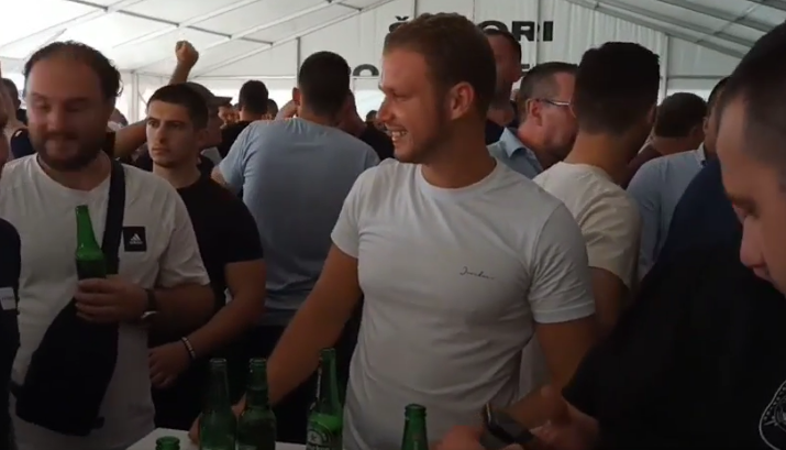 STANIVUKOVIĆ IDE DODIKOVIM STOPAMA: Nazdravlja i veseli se pod šatorom (VIDEO)