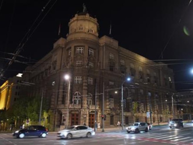 ISKLJUČENA RASVJETA: Zgrade Vlade Srbije, Predsjedništva i Ministarstva finansija u mraku