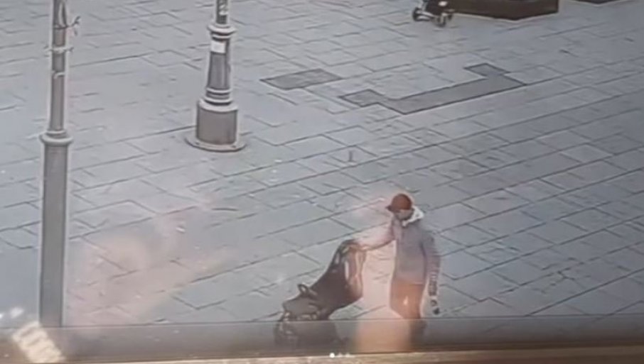 SRAMNA SCENA U BEOGRADU: Muškarac ukrao dječija kolica ispred Hrama Svetog Save (VIDEO)