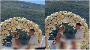 ВЈЕНЧАЊЕ НА ПЛАЖИ: Сашка и Ђорђе Ђоковић пред матичарем на други дан свадбе