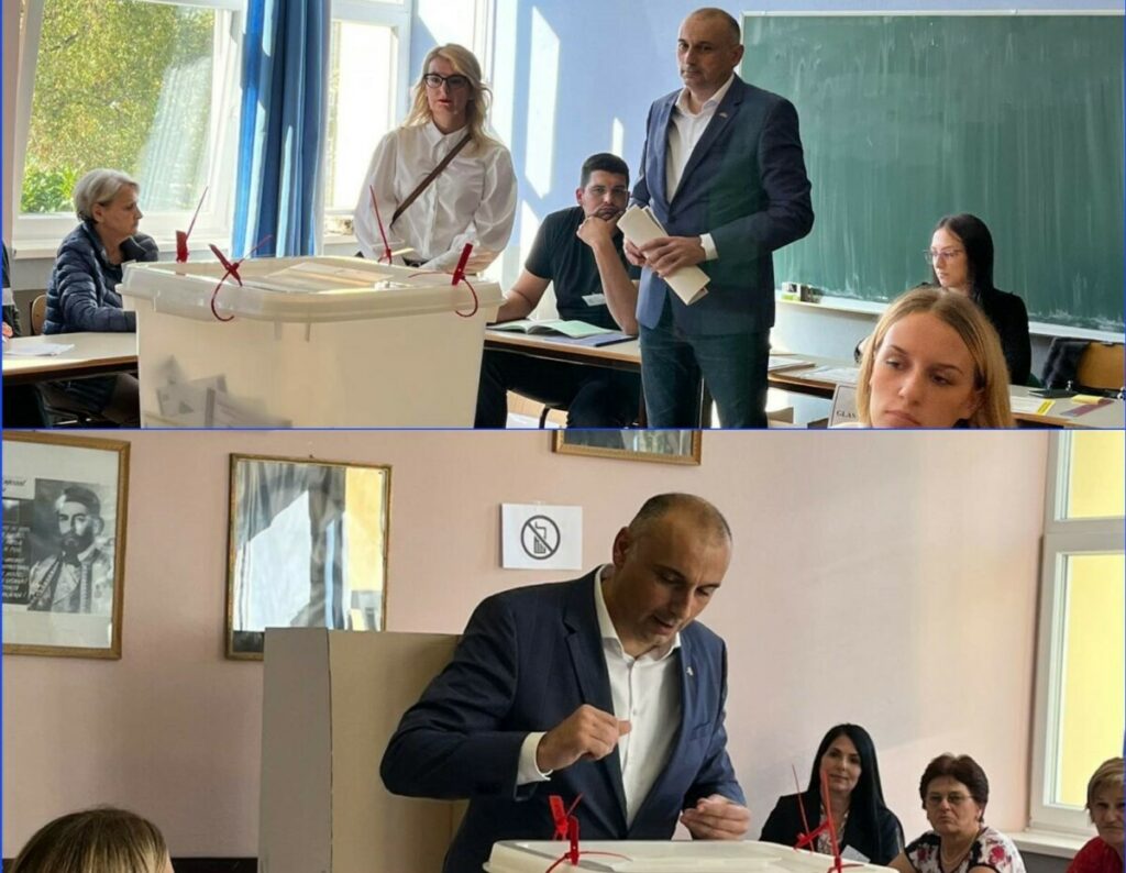 ИЗБОРИ У СРПСКОЈ: Дарко Бањац гласао у Козарској Дубици