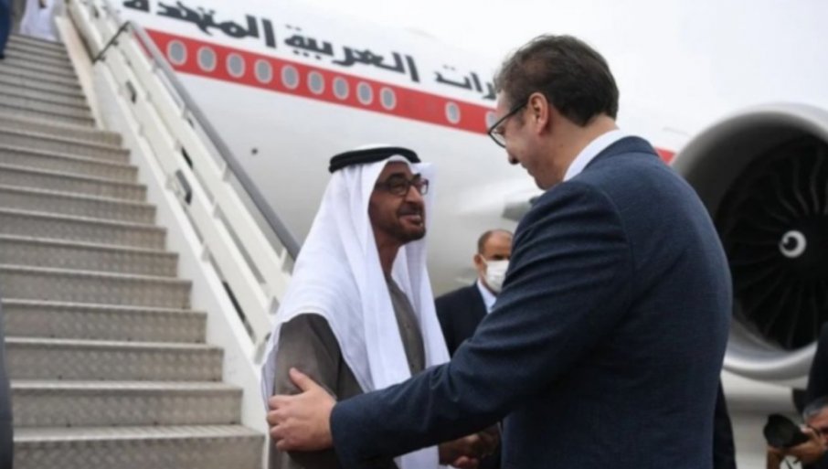 „ДОБРО ДОШАО ДРАГИ ПРИЈАТЕЉУ!“ Вучић се састао са председником УАЕ Мохамедом бин Зајед Ал Нахјаном