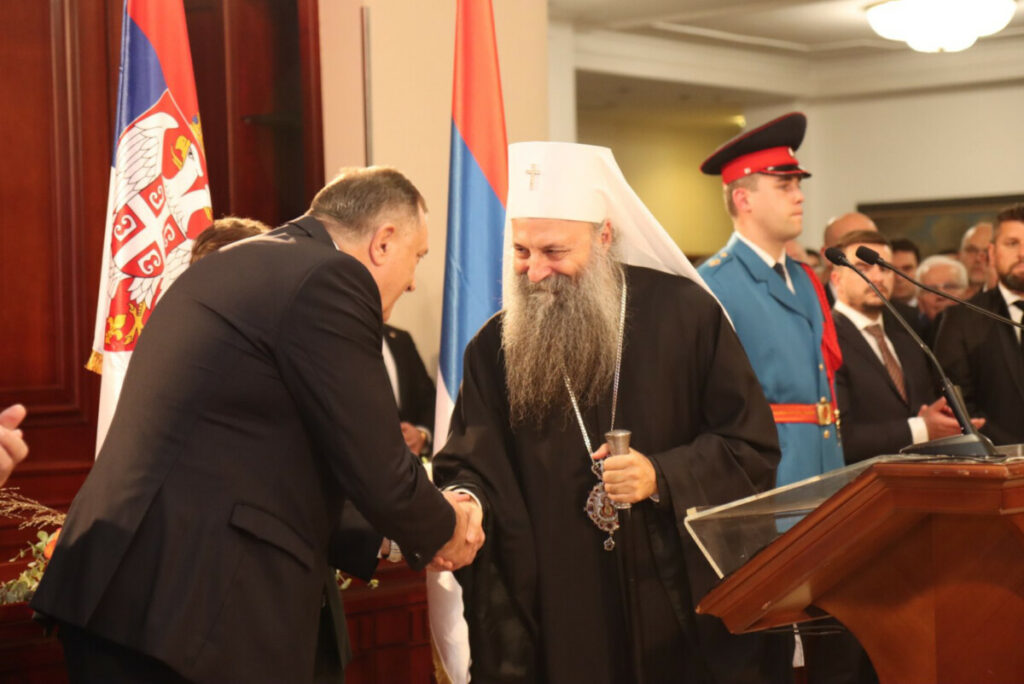 ORDEN SRPSKE NA OGRLICI ZA PATRIJARHA SRPSKOG PORFIRIJA: Patriotska briga i ljubav prema Srpskoj
