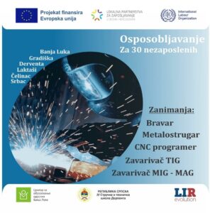 БАЊАЛУЧАНИ, ИСКОРИСТИТЕ ПРИЛИКУ: До четвртка пријаве за бесплатно оспособљавање за рад у металском сектору
