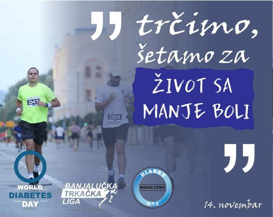 SVJETSKI DAN DIJABETESA: Udruženje oboljelih u nedjelju organizuje trku u Banjaluci