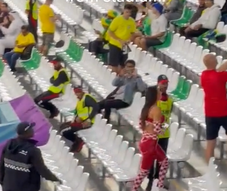 RADNICI OSIGURANJA NISU TRAŽILI SELFI: Ivana Knol izbačena sa stadiona u Kataru (VIDEO)
