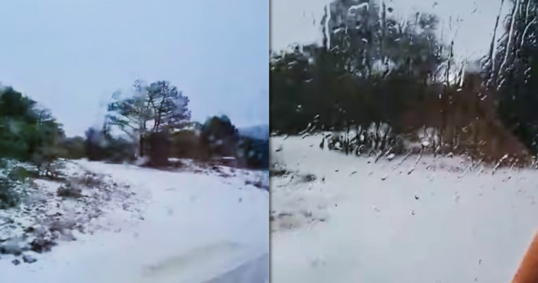 POSLJEDNJI PUT SE ZABIJELILO 2019. : Pao snijeg na Braču (VIDEO)