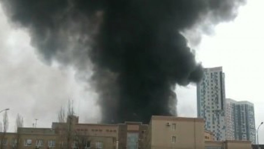 ПРВИ СНИМЦИ ЕКСПЛОЗИЈЕ У ЗГРАДИ ФСБ: Букнуо огроман пожар близу близу границе са Украјином