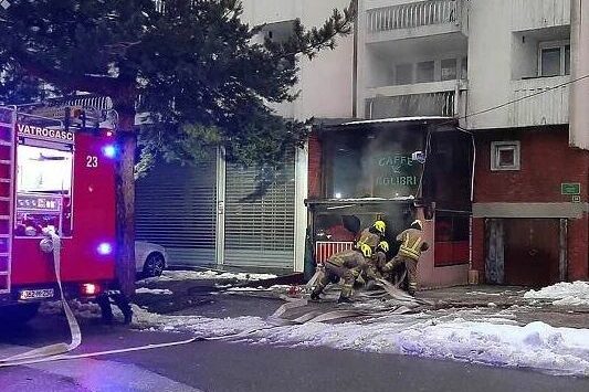 GORIO KAFIĆ U SARAJEVU: Vatrogasci brzo reagovali i spriječili tragediju