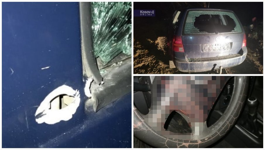 SRBIN POGOĐEN U GRUDI, AUTO POTPUNO IZREŠETAN: Jezive fotografije napada pripadnika Rosu kod Bistričkog mosta