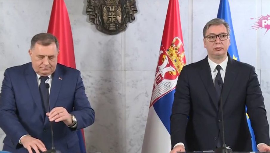 DODIK I VUČIĆ NA SASTANKU: Dogovoreni zajednički projekti Srpske i Srbije (VIDEO)