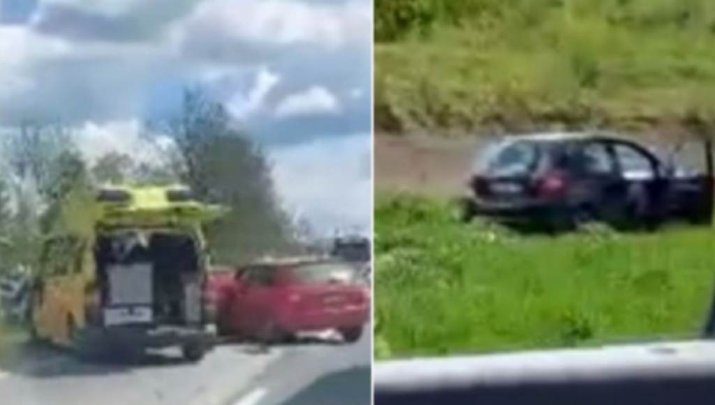 TEŠKA NESREĆA KOD LUKAVCA: Sudar četiri vozila, na terenu hitna i policija (VIDEO)