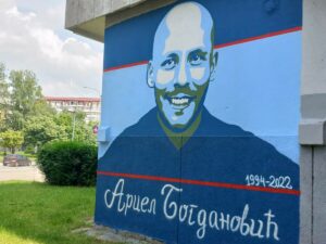 DRUGARI ČUVAJU USPOMENU NA TRAGIČNO STRADOLOG MLADIĆA: U Boriku osvanuo mural posvećen Arielu Bogdanoviću (FOTO)