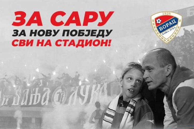 БУДИМО ХУМАНИ: У сриједу на Градском стадиону хуманитарна утакмица за Сару Вујиновић