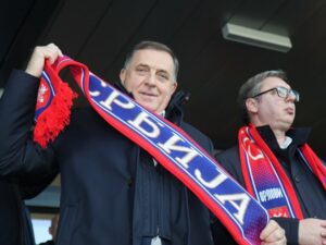 „NAPREDAK NA SVAKOM KORAKU“: Dodik i Vučić bodre „orlove“ u Leskovcu