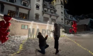 ROMANTIKA NA JAHORINI: Mladić zaprosio djevojku (VIDEO)