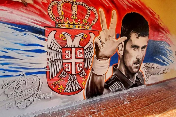 PRIREDILI MU POSEBNU ČAST: Osvanuo mural Novaka Đokoviću u Trebinju