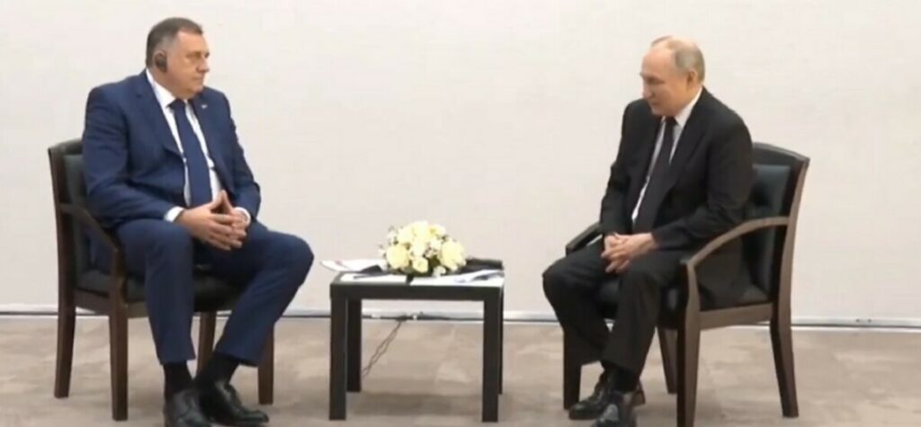 „ТО ЈЕ НЕСПОЈИВО СА ЕВРОПСКИМ ПУТЕМ“ Канцеларија ЕУ у БиХ ударила на Додика због састанака са Путином и Лукашенком