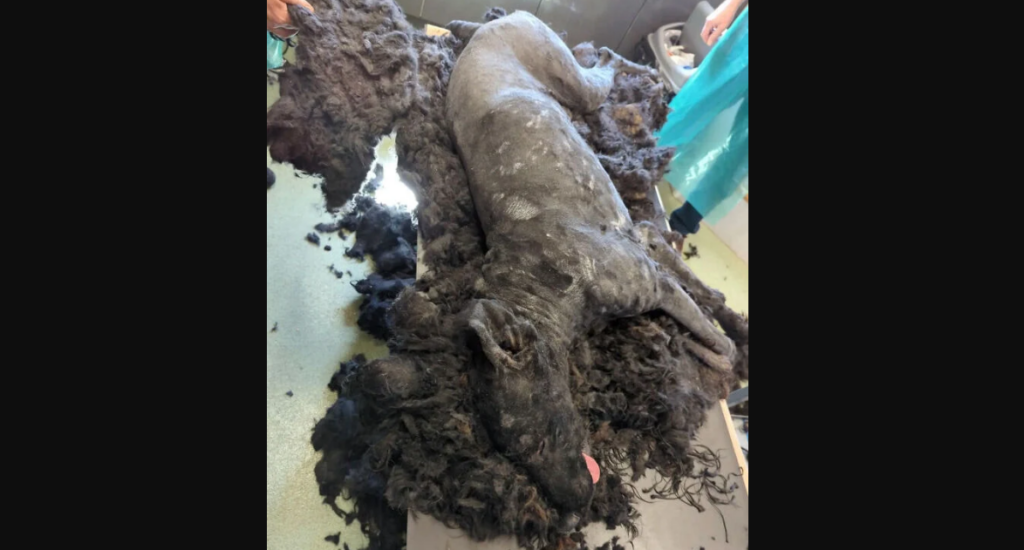 ОБРИЈАЛИ ОСАМ КИЛОГРАМА КРЗНА: Ветеринари нису могли вјеровати да се испод хрпе прљаве длаке налази пресладак пас