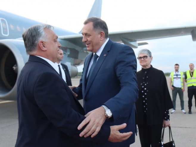 ДЕЛЕГАЦИЈА МАЂАРСКЕ У СРПСКОЈ: Састанак Додика и Орбана