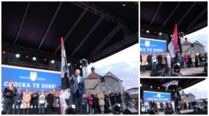 ПРЕДСЈЕДНИК ДОДИК НА БИНИ СА ТРОБОЈКОМ: Завршен митинг „Српска те зове“ уз громогласни аплауз (ВИДЕО)