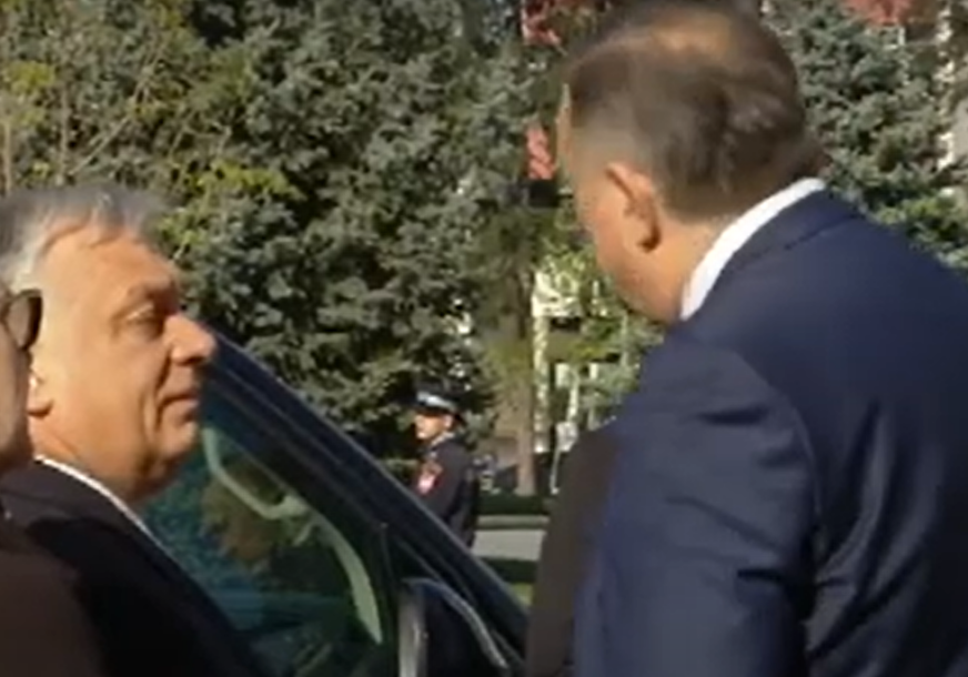 U TOKU SASTANCI ZVANIČNIKA SRPSKE I MAĐARSKE: Dodik dočekao Orbana ispred Palate Republike