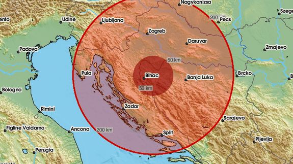 БАЛКАН ПОДРХТАВА: Нови земљотрес на граници БиХ и Хрватске