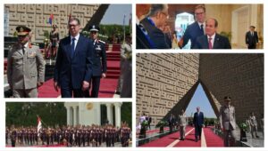 VUČIĆ U POSJETI EGIPTU: Predsjednik Srbije svečano dočekan u Kairu (FOTO)