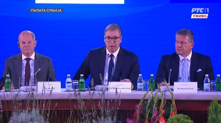 „ИНСИСТИРАМО НА ТРИ ВАЖНЕ СТВАРИ“ Јасна порука Вучића са Самита, Шолц и Шефчович подржали пројекте