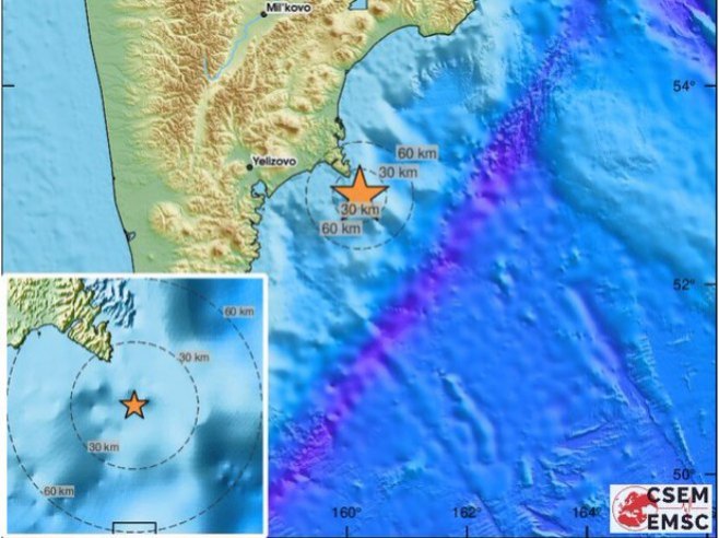 TRESLO SE 6 STEPENI PO RIHTERU: Jak zemljotres pogodio obalu Kamčatke (FOTO)