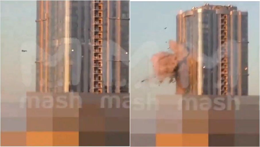 JEZIV SNIMAK: Ukrajinski dron udara u stambenu zgradu u Rusiji, ima više povrijeđenih (VIDEO)