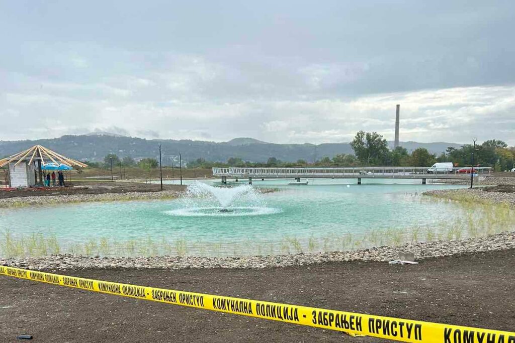 VODA IZ VRBASA: Vještačko jezero kod „Delte“ u Banjaluci napunjeno vodom