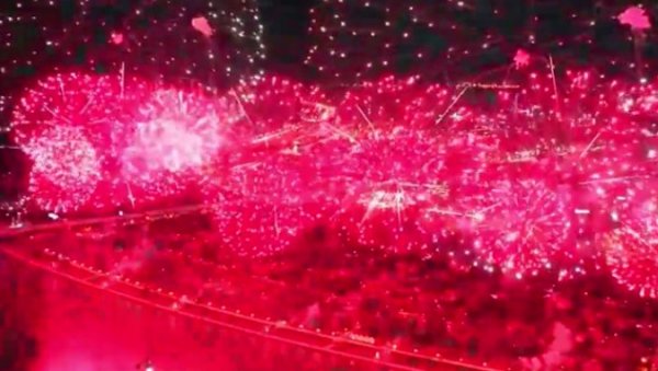 VATROMET, DRONOVI I LASERSKI ŠOU: Spektakularno obilježavanja osam decenija od oslobođenja Beograda (VIDEO)