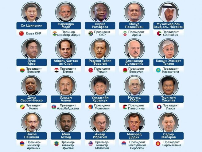 DODIK, LUKAŠENKO, ERDOGAN… Dodik na plakatu sa svjetskim liderima koji učestvuju na Samitu BRIKS (FOTO)