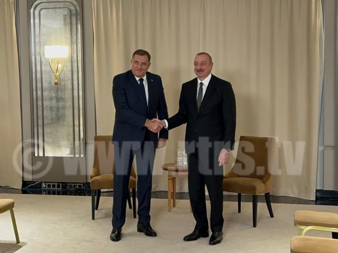 „SRPSKA ZAHVALNA ZA PRIJATELJSTVO“: Milorad Dodik sa predsjednikom Azerbejdžana (VIDEO)