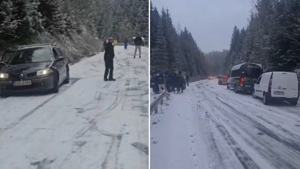 KAMIONI ZAPELI NA KUPRESU ZBOG LEDA: Obustavljen saobraćaj na cesti Pale – Jahorina